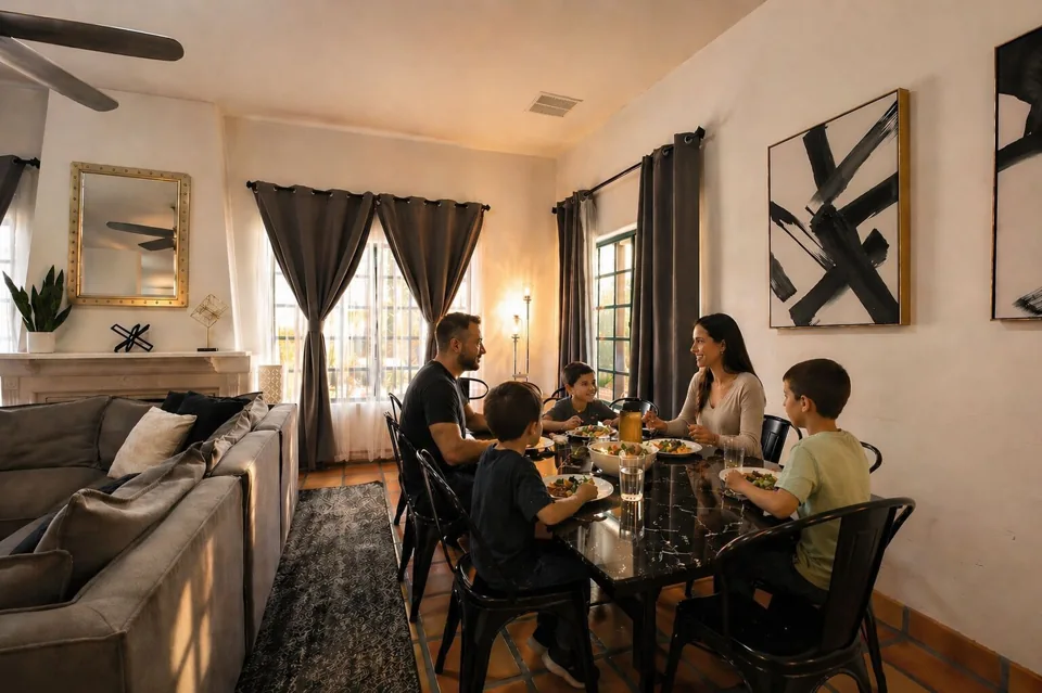 Moonlight Oasis dining room in Borrego Springs